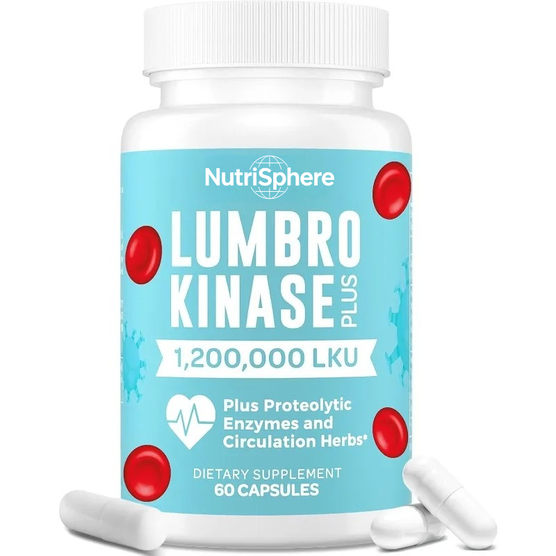 Herbal Supplement - Cápsulas de suplemento de lumbrokinasa, que